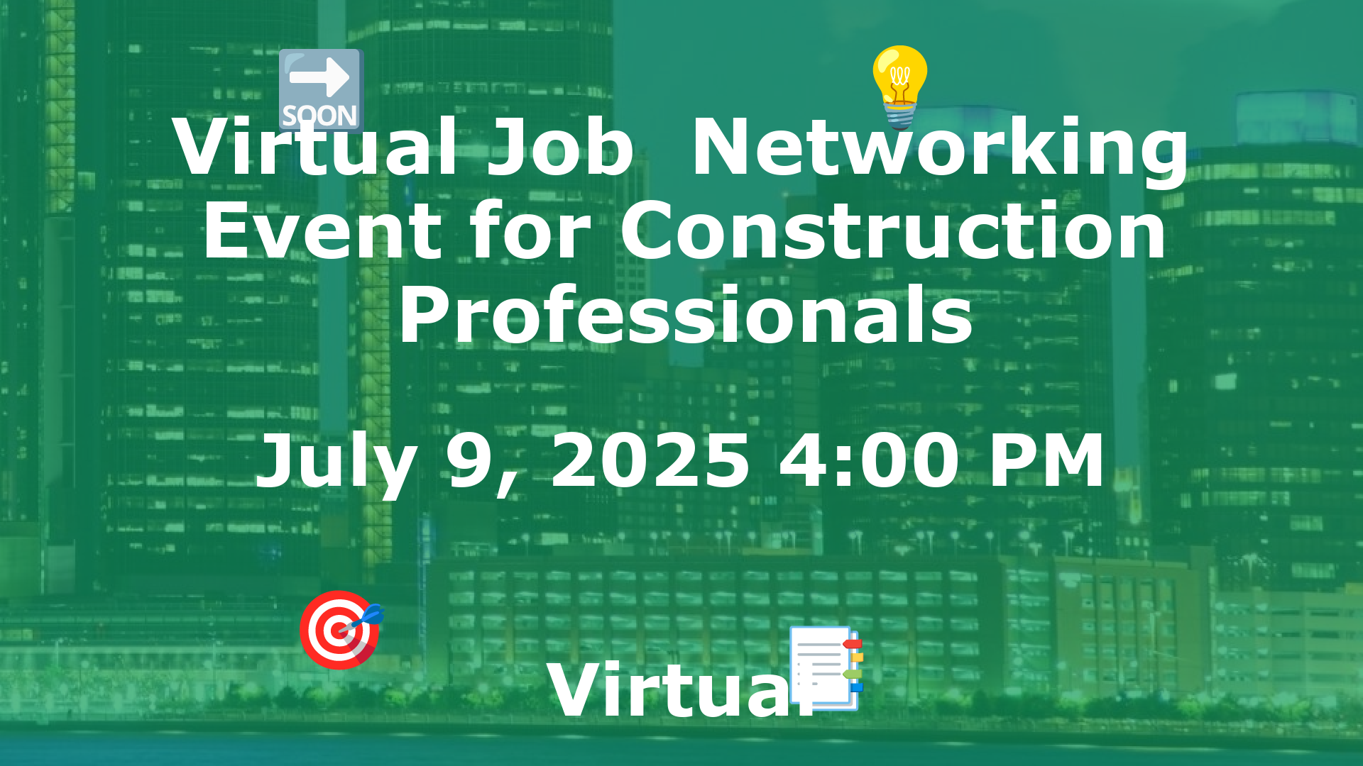 Virtual Job  Networking Event for Construction Professionals event image